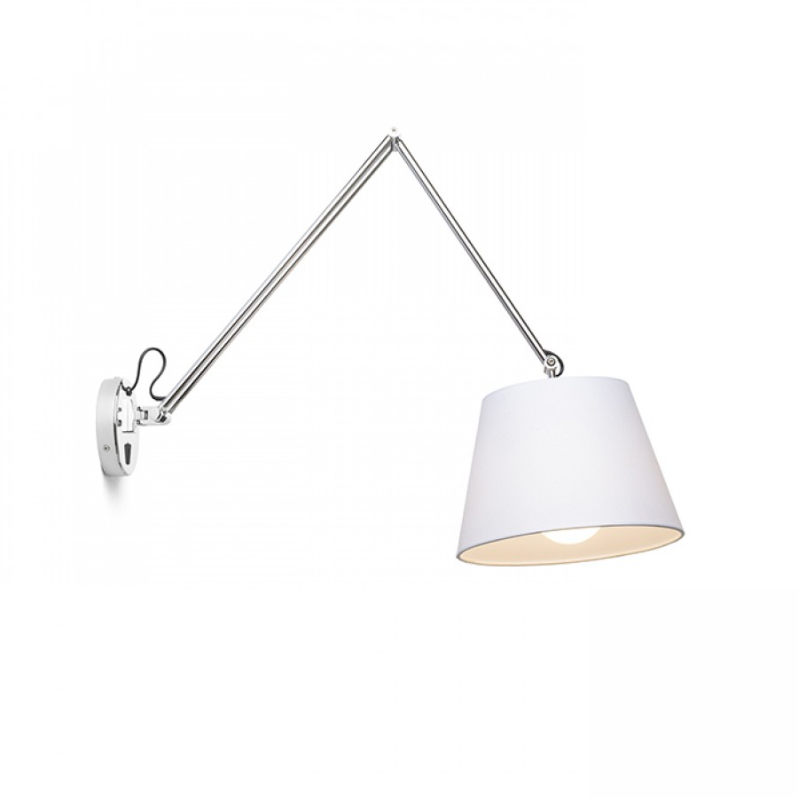 ASHLEY nástěnná bílá chrom 230V E27 42W