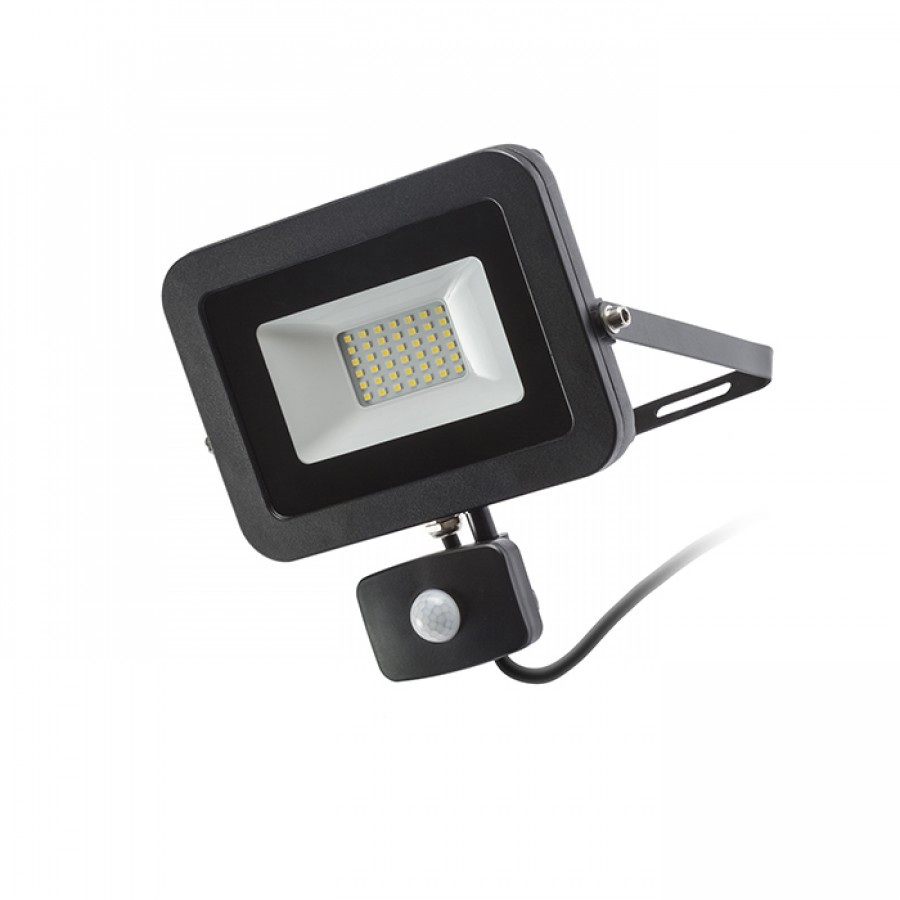 PONTA reflektor se senzorem černá  230V LED 30W 120° IP54  3000K