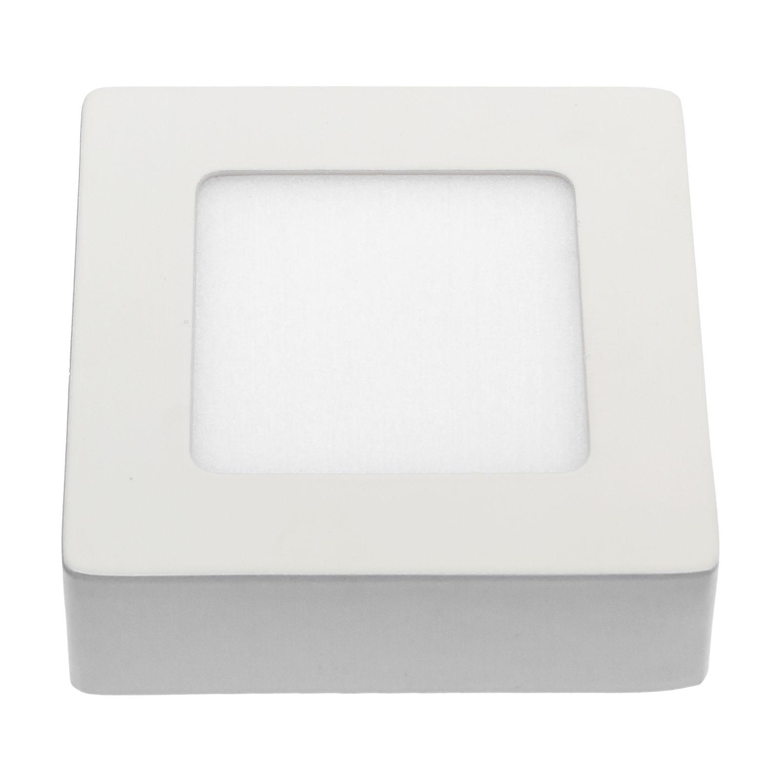 ALGINE  ECO LED SQUARE  230V 6W IP20  NW CEILING PANEL white frame SURFACE