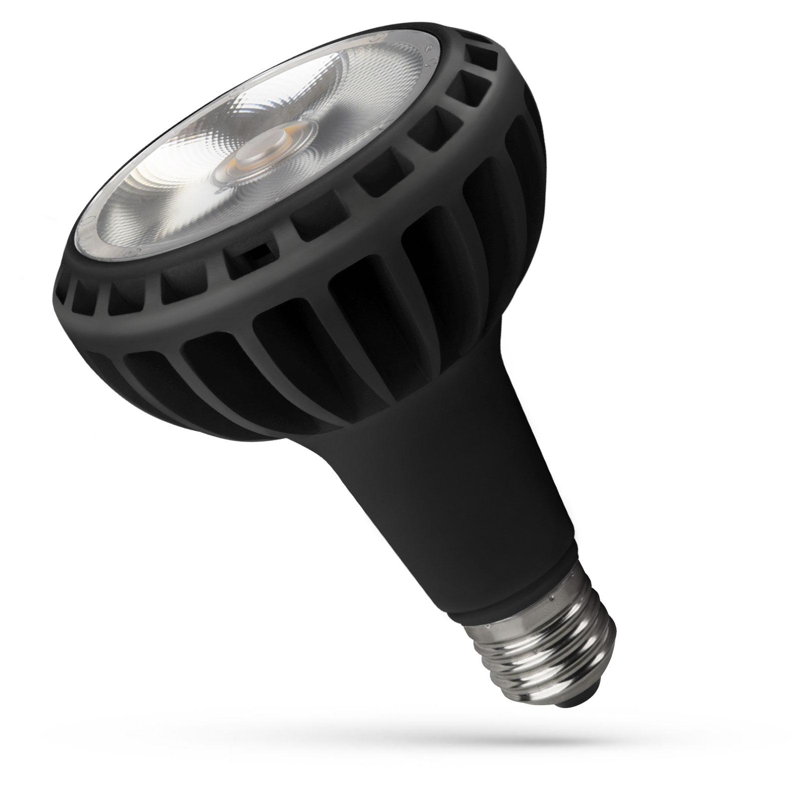 LED PAR30 E27 230V 20W COB 24 DEGREES CW BLACK SPECTRUM