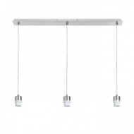 MORE 80 stropní závěsná základna matný nikl 230V E27 3x42W