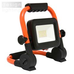 LED reflektor AKU,20W,4000K,3,7V/9,6Ah,IP65,oranž