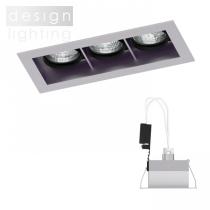 MONE III výklopná stříbrnošedá 12V GU5,3 3x50W