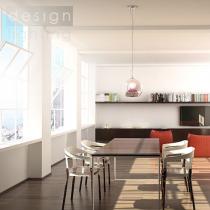 BEAU MONDE 30 závěsná chromované sklo 230V E27 25W