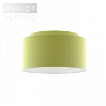 DOUBLE 55/30 stínidlo Chintz světle šedá/bílé PVC max. 23W