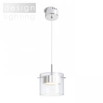 ESTRA I závěsná bílá čiré sklo 230V LED 5W 3000K