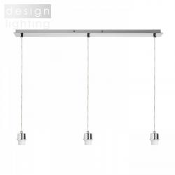 MORE 80 stropní závěsná základna chrom 230V E27 3x42W