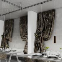 SANSSOUCI pro tříokr. lištu  měděné sklo 230V E27 42W