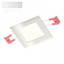 SLENDER SQ 8 zápustná matný nikl 230V LED 3W 3000K