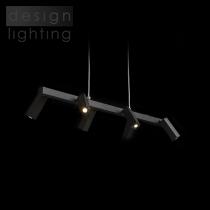 FADO VI závěsná černá  230V LED 6x3W 45°  3000K