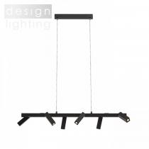 FADO VI závěsná černá  230V LED 6x3W 45°  3000K