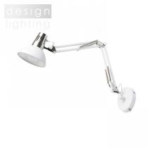 ANTE nástěnná bílá matný nikl 230V E27 28W