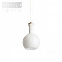 PULIRE RD závěsná  opálové sklo/dřevo/chrom 230V E14 28W