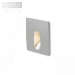MEMPHIS SQ zápustná do stěny stříbrnošedá  230V LED 3W 60°  3000K