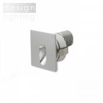 MEMPHIS SQ zápustná do stěny stříbrnošedá  230V LED 3W 60°  3000K