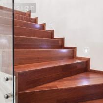 MEMPHIS SQ zápustná do stěny stříbrnošedá  230V LED 3W 60°  3000K