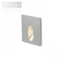 MEMPHIS SQ zápustná do stěny stříbrnošedá  230V LED 3W 60°  3000K