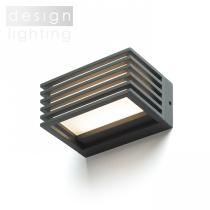 CLAIRE 14 nástěnná antracitová mléčný akryl 230V LED 6W IP54 3000K