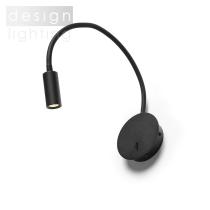 VALE nástěnná černá 230V LED 3W 30° 3000K