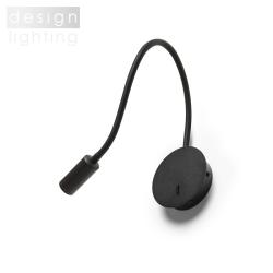 VALE nástěnná černá 230V LED 3W 30° 3000K