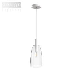 BELLINI L E14 závěsná bílá čiré sklo 230V E14 15W