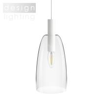 BELLINI L E14 závěsná bílá čiré sklo 230V E14 15W