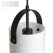 JULIETTA 16 závěsná opálové sklo/černá 230V E27 20W