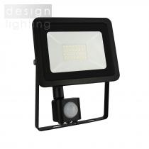 NOCTIS LUX 2 SMD 230V 30W IP44 CW black with sensor
