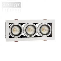 MODERN DAY MINI GU10 x3 white frame