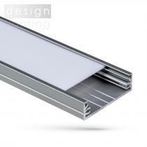 Profile for LED strips WOJWIDE with clear cover 1m